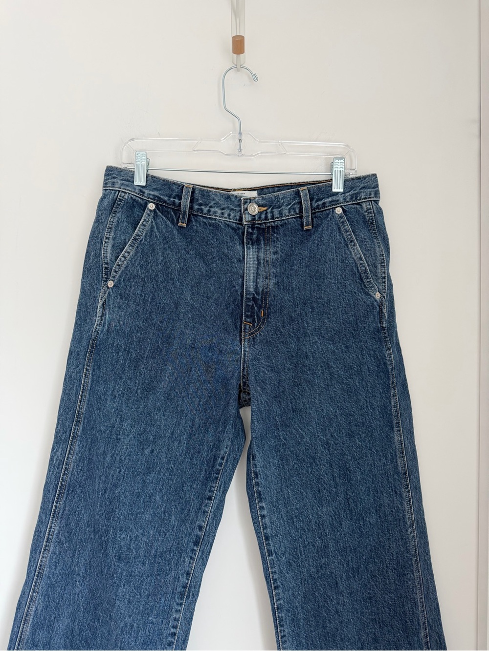 SLVRLAKE 28 Grace Double Seam Wide Leg Jeans Forbidden Love - Picture 9 of 13